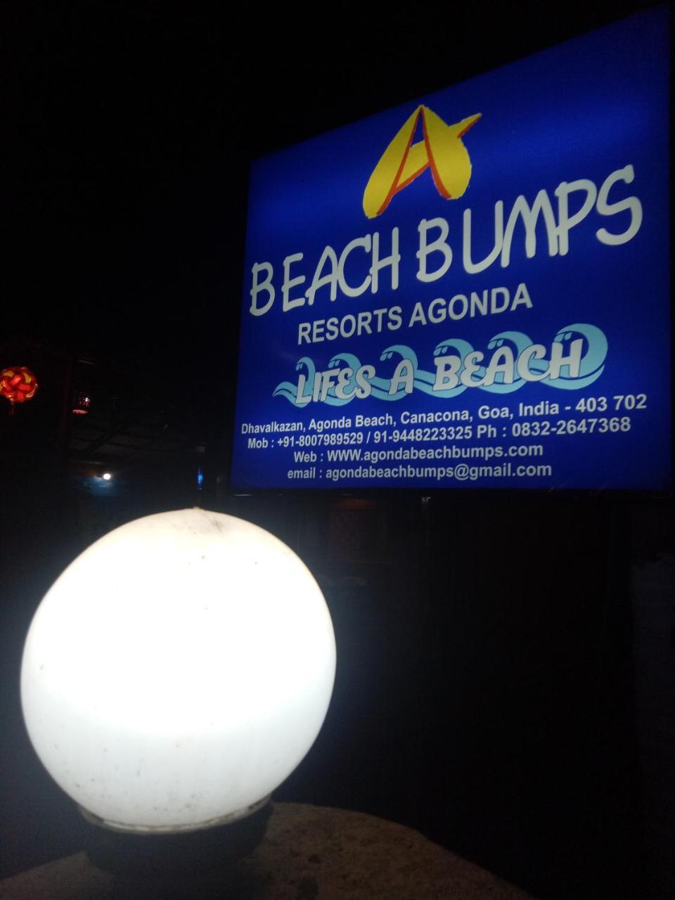 Agonda Beach Bumps Bagian luar foto